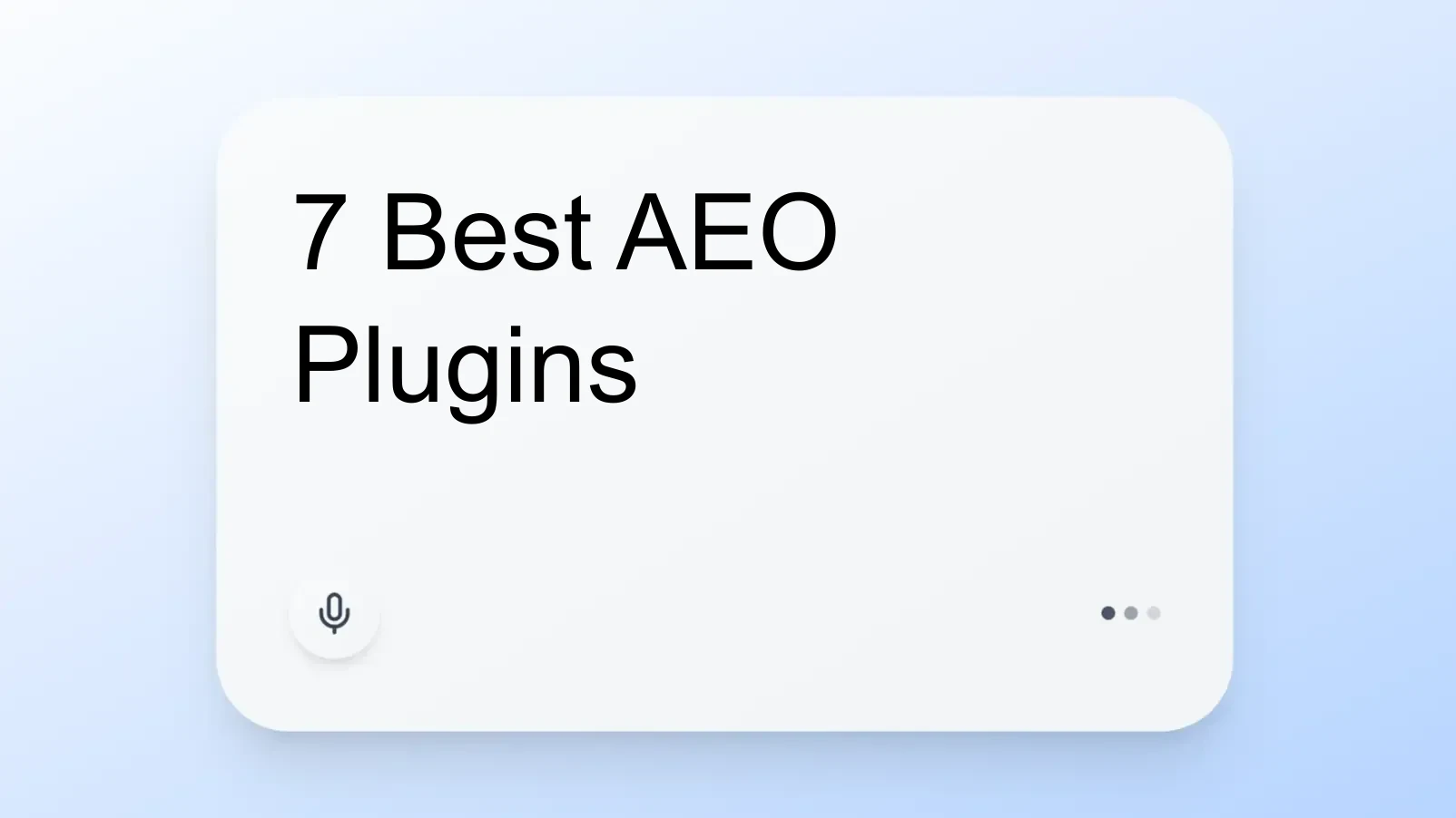 7 Best AEO Plugins