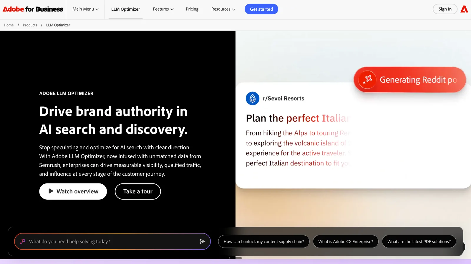 Adobe LLM Optimizer: enterprise AI search optimization and governance