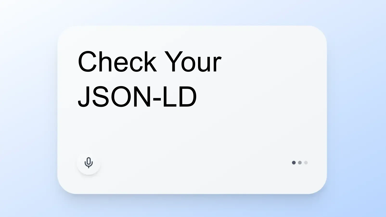 Check Your JSON-LD