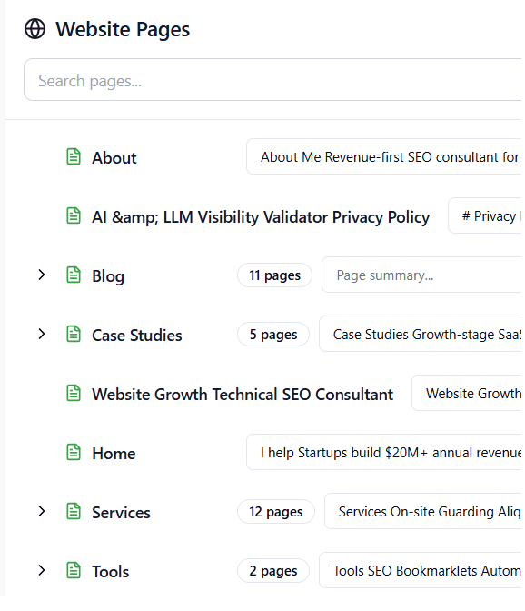 Auto-generated LLMs.txt file for Andre Guelmann's site