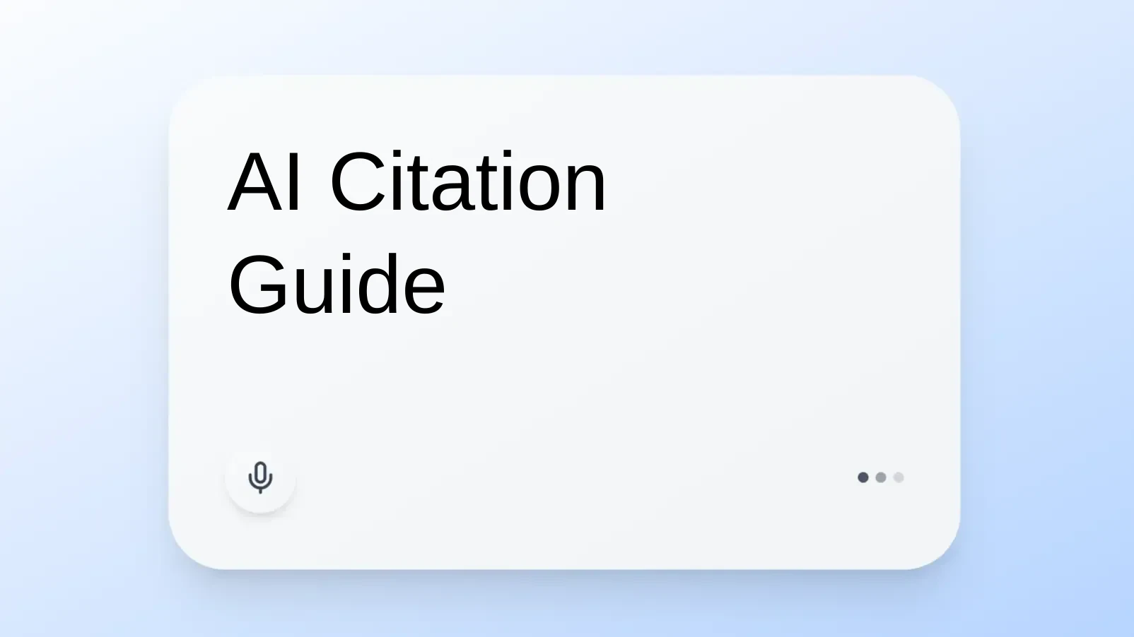 AI Citation Guide