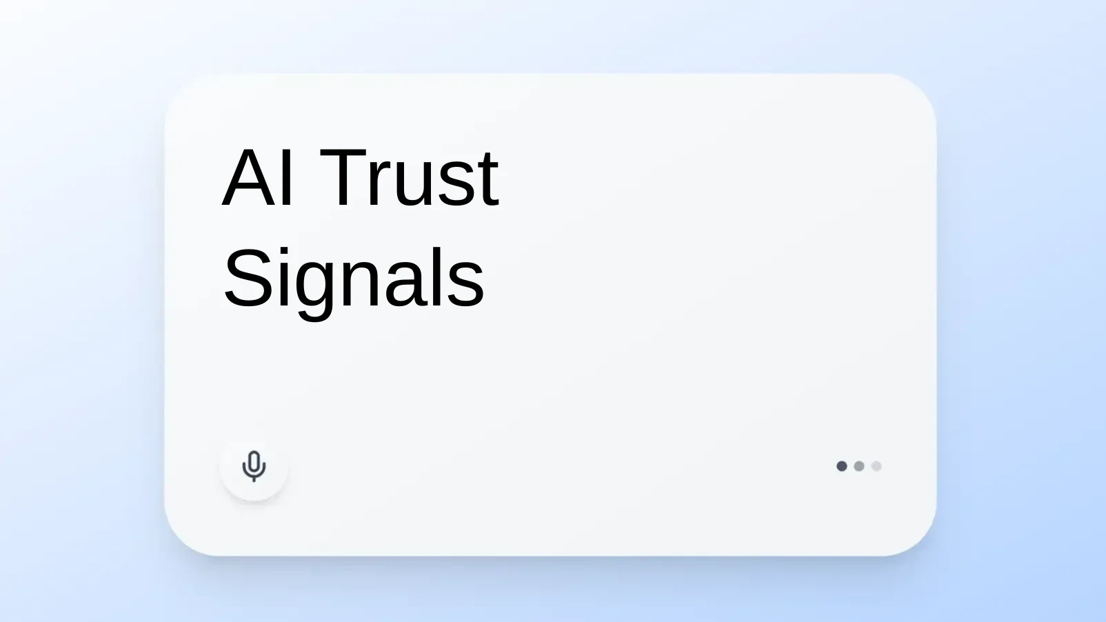 AI Trust Signals