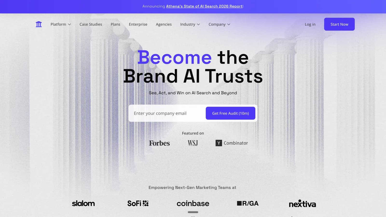 AthenaHQ - hybrid GEO and AI visibility platform