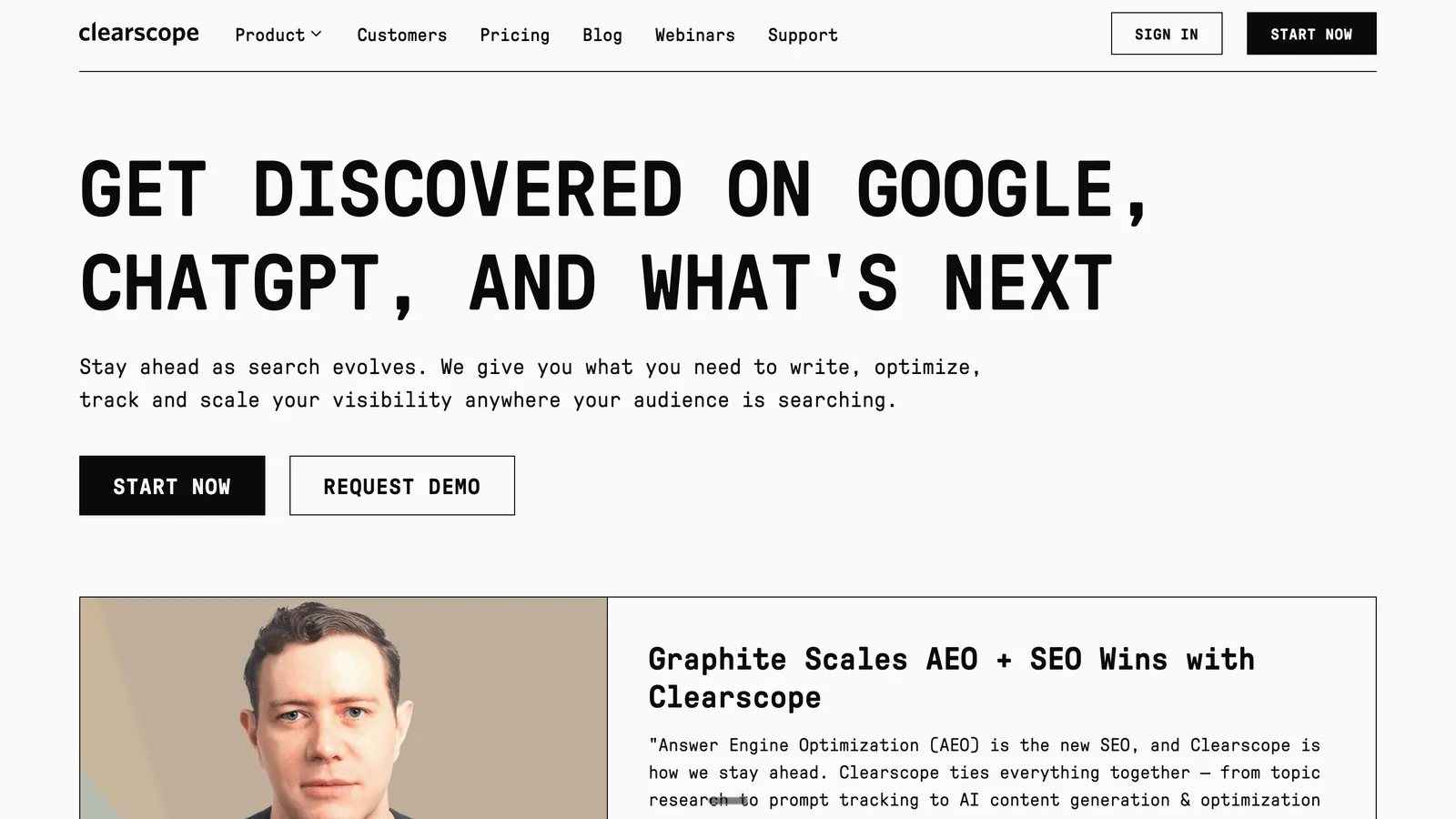 Clearscope - semantic content optimization for search and AI