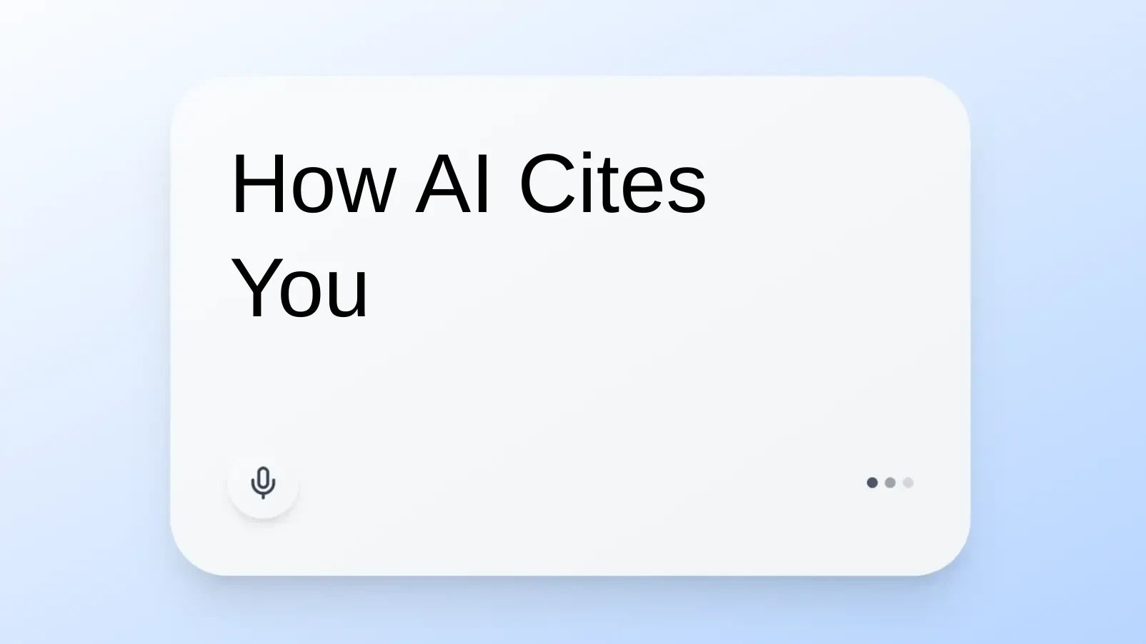 How AI Cites You