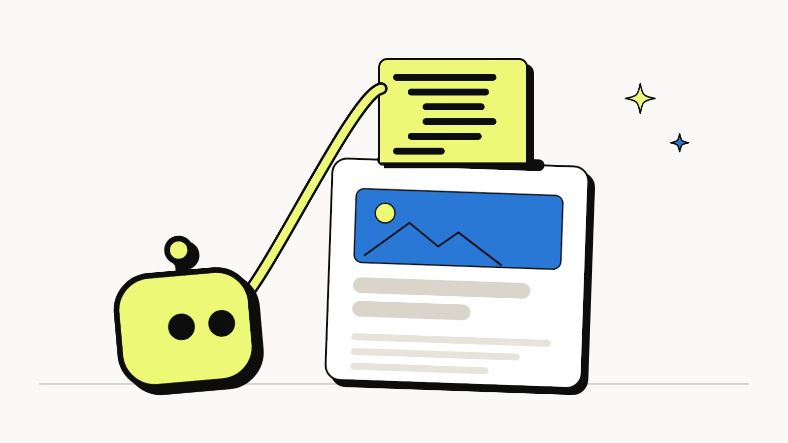 Adding JSON-LD to WordPress: an AI bot slots a card of nested structured data into the top of a web page