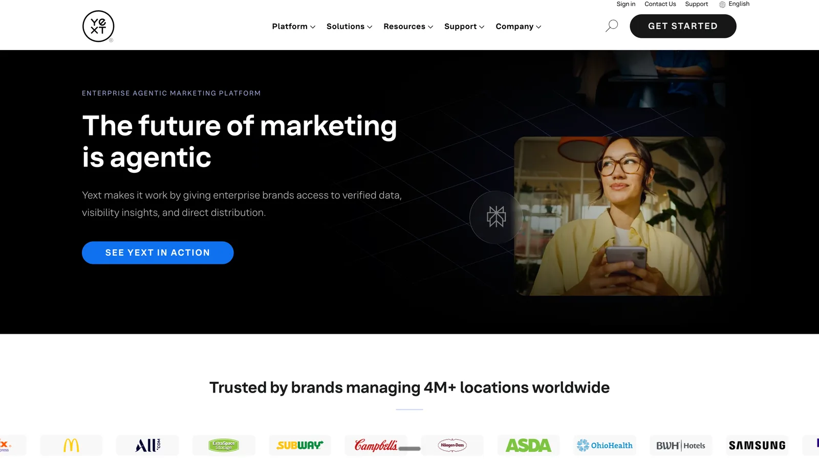 Yext: entity and knowledge management across the web