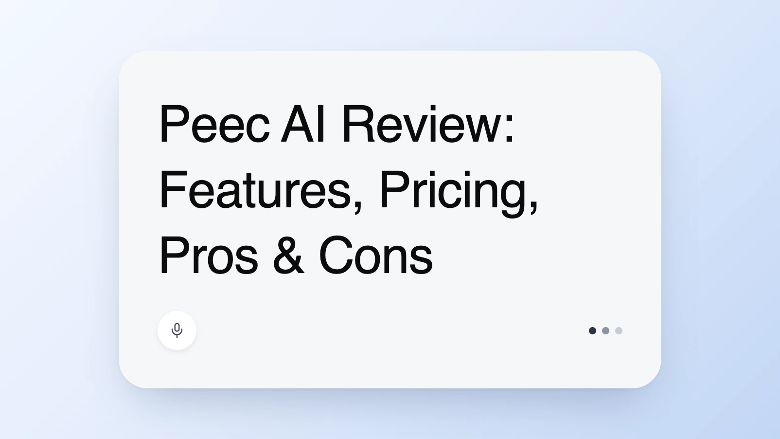 Peec AI Review