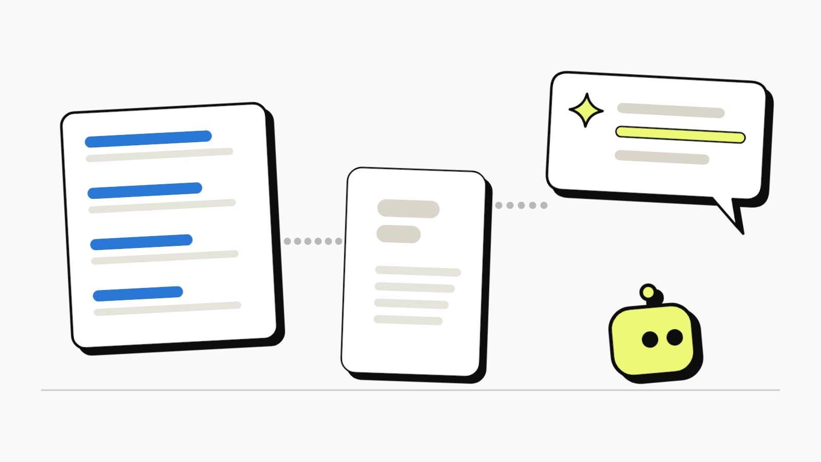 One web page feeding both a list of search results and an AI answer