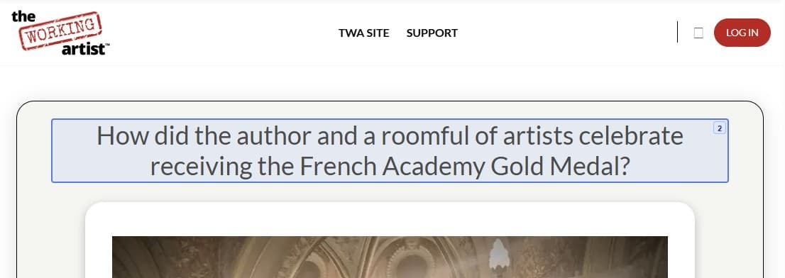 The same heading rewritten as a question naming the French Academy Gold Medal, after optimization